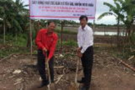 Xây dựng nhà tránh trú bão tại xã Tân Ân