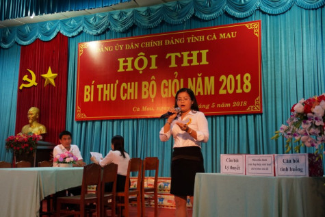 32 thí sinh dự thi Bí thư Chi bộ giỏi năm 2018