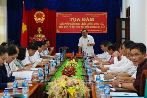 Nâng cao chất lượng tiếp xúc cử tri
