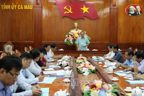 Thường trực Tỉnh uỷ làm việc với khối MTTQ và các đoàn thể  chính trị - xã hội