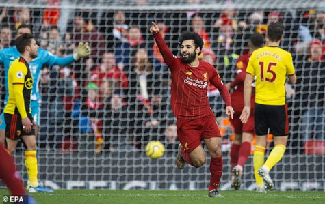 Nhẹ nhàng đánh bại Watford, Liverpool củng cố vững chắc ngôi đầu