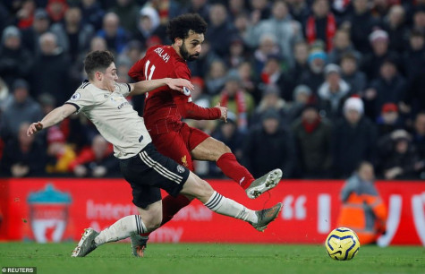 Salah lập công, Liverpool đại thắng Man Utd