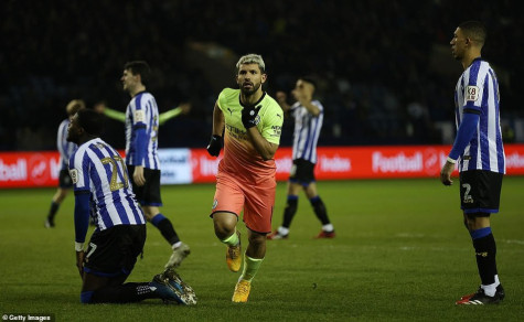 Thắng nhọcSheffield Wednesday, Man City đi tiếp tại FA Cup