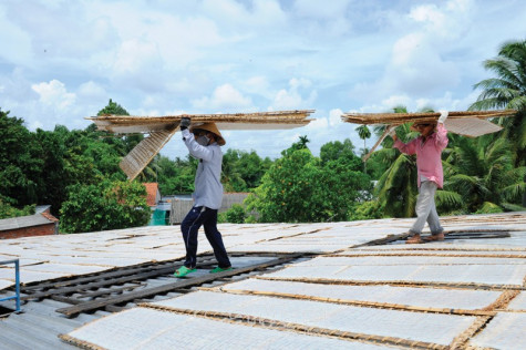 Làng sản xuất bột gạo Sa Đéc