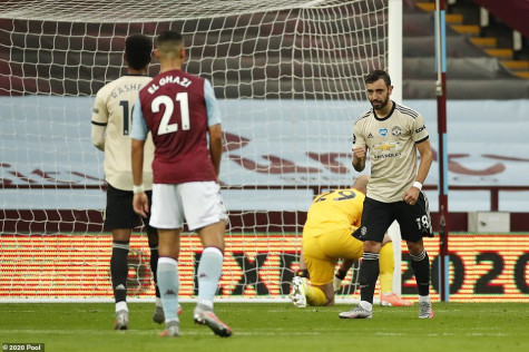 Fernandes tỏa sáng, Man Utd thắng đẹp Aston Villa