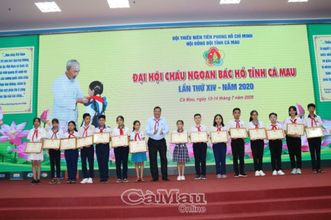 246 thiếu nhi tiêu biểu tham dự Đại hội cháu ngoan Bác Hồ tỉnh Cà Mau lần thứ XIV