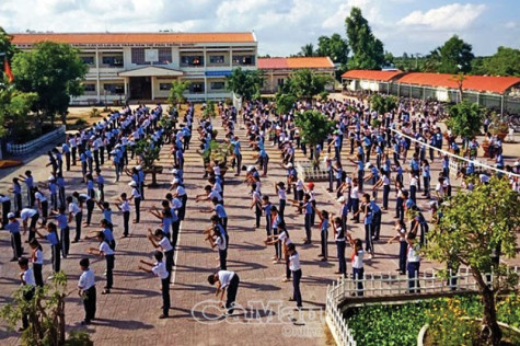 Tinh gọn trường lớp, tiến đến đạt chuẩn quốc gia