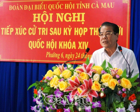 Cử tri phản ánh nhu cầu sử dụng điện và hạ tầng giao thông
