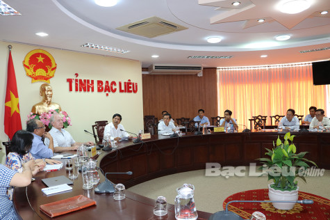 Lãnh đạo UBND tỉnh làm việc với Tổ chức Hợp tác phát triển Đức (GIZ)