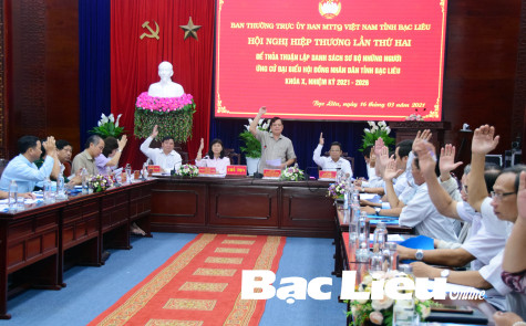Hội nghị hiệp thương lần thứ 2: Thỏa thuận lập danh sách sơ bộ những người ứng cử ĐBQH và đại biểu HĐND tỉnh