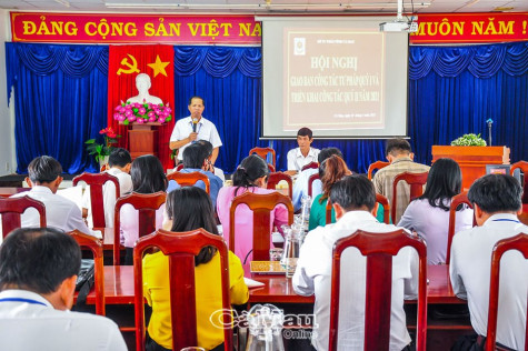 Giao ban công tác Tư pháp quý I và triển khai công tác quý II năm 2021