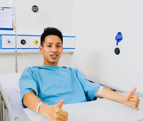 Hùng Dũng được phẫu thuật thành công, chưa xác định ngày trở lại sân cỏ
