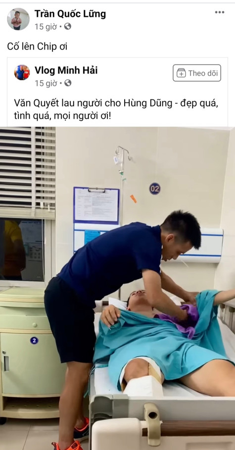 Xót xa từ chấn thương của Đỗ Hùng Dũng