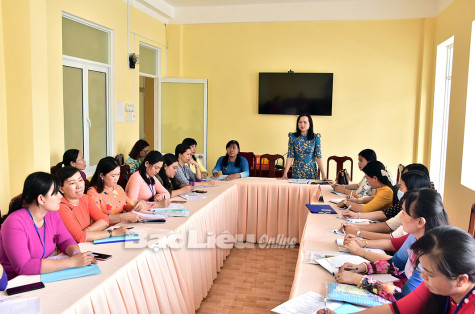 Hội LHPN tỉnh chỉ đạo rút kinh nghiệm sau đại hội điểm cấp cơ sở