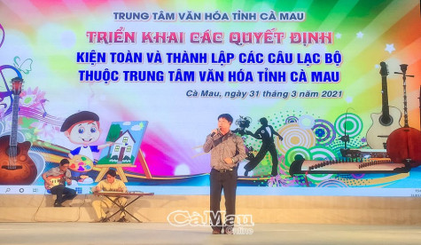 Trung tâm Văn hoá tỉnh ra mắt các câu lạc bộ