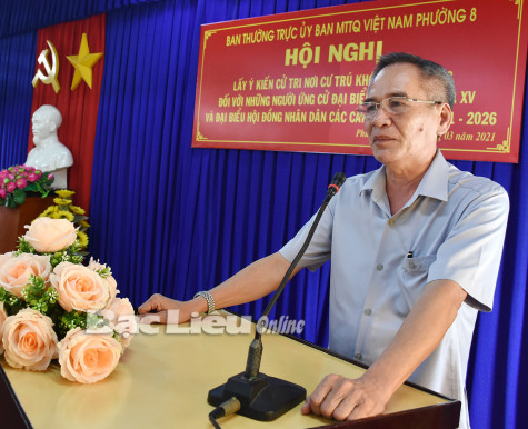 Bí thư Tỉnh ủy - Lữ Văn Hùng được 100% cử tri nơi cư trú tín nhiệm giới thiệu ứng cử ĐBQH và đại biểu HĐND tỉnh nhiệm kỳ 2021 - 2026