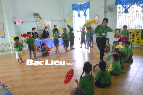 70 thí sinh tham gia hội thi Giáo viên giỏi mầm non cấp tỉnh