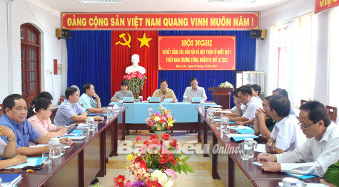 Sơ kết công tác dân vận và Mặt trận Tổ quốc quý 1/2021