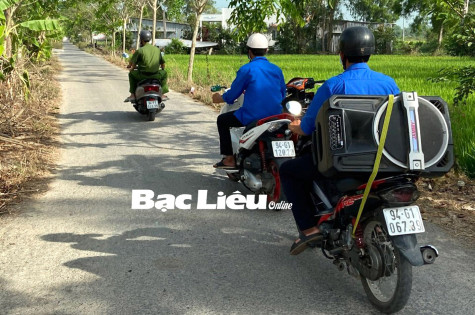 Huyện Hòa Bình: “Tiếng loa thanh niên” tuyên truyền bầu cử