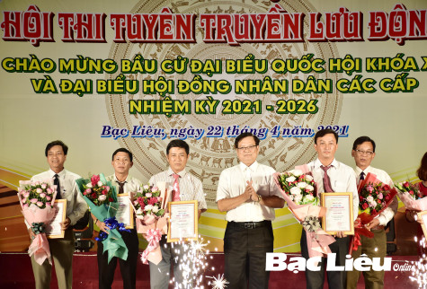Sở VH-TT-TT&DL:​ Bế mạc và trao giải hội thi tuyên truyền lưu động chào mừng bầu cử ĐBQH và đại biểu HĐND các cấp