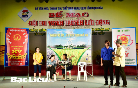 Hội thi tuyên truyền lưu động chào mừng bầu cử đại biểu Quốc hội khóa XV và đại biểu HĐND các cấp nhiệm kỳ 2021 - 2026:  Đi bầu là trách nhiệm vẻ vang của công dân