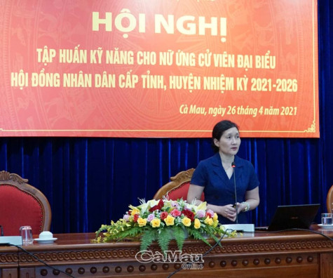 Nâng cao kỹ năng cho nữ ứng cử viên đại biểu HĐND