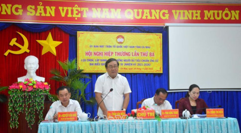 Trưởng Ban Dân nguyện thuộc Ủy ban Thường vụ Quốc hội Dương Thanh Bình ứng cử đại biểu Quốc hội tại Cà Mau