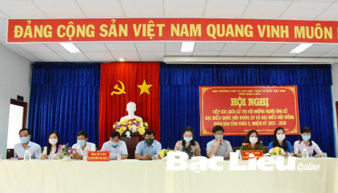 Hội nghị tiếp xúc giữa cử tri với những người ứng cử ĐBQH và đại biểu HĐND tỉnh tại TX. Giá Rai
