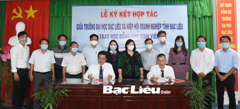 Hiệp hội Doanh nghiệp tỉnh và Trường đại học Bạc Liêu: Ký biên bản hợp tác phát triển các hoạt động về nghiên cứu, chuyển giao công nghệ