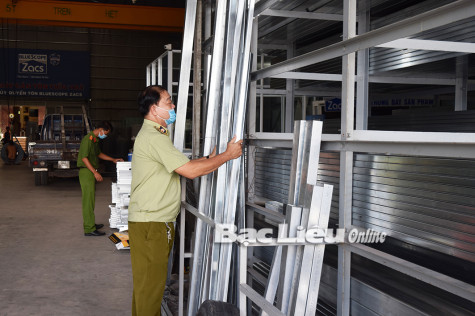 Đoàn kiểm tra liên ngành 389 tỉnh: Kiểm tra các cơ sở, doanh nghiệp kinh doanh vật liệu xây dựng