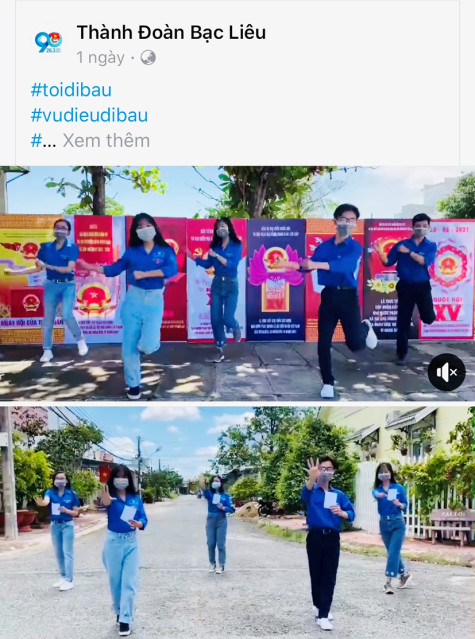 Sôi động, trẻ trung vũ điệu “Cùng nhau đi bầu”