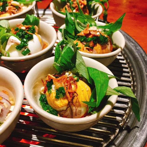 Ngon xoắn lưỡi với trứng vịt lộn nướng