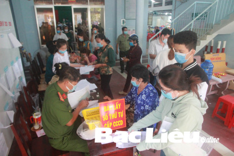 Đảm bảo an toàn dịch bệnh trong việc cấp Căn cước công dân
