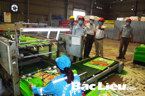 Kiểm tra công tác phòng, chống dịch COVID-19 tại Khu công nghiệp Trà Kha
