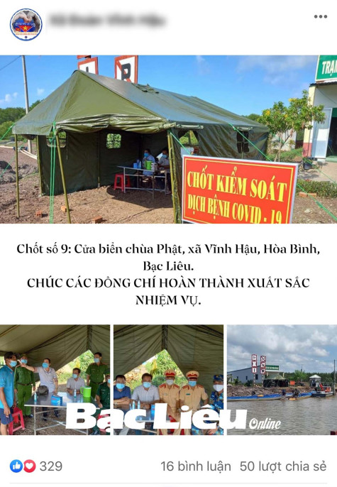 “Mưa tim” cho lực lượng đang ngày đêm bám các chốt kiểm soát dịch trong tỉnh