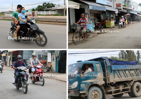 Tái diễn tình trạng vi phạm quy định phòng chống dịch khi tham gia giao thông