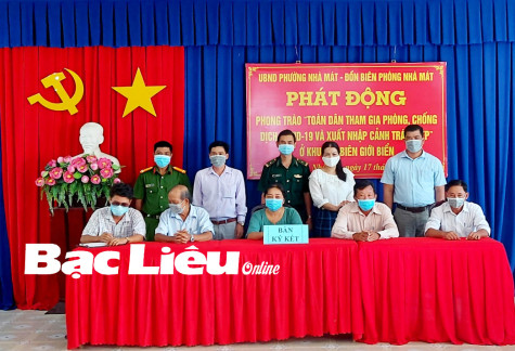Phường Nhà Mát: Phát động phong trào “Toàn dân tham gia phòng, chống dịch COVID-19 và xuất, nhập cảnh trái phép”