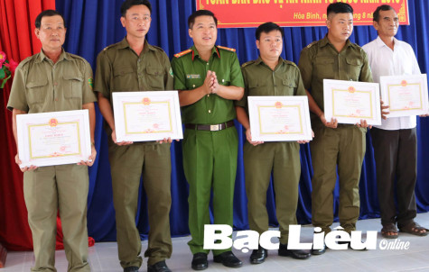 Công an huyện Hòa Bình: Giữ vững an ninh chính trị, trật tự an toàn xã hội trên địa bàn