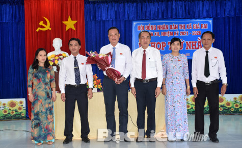 Kỳ họp thứ nhất, HĐND TX. Giá Rai khóa XII: Bầu các chức danh chủ chốt HĐND và UBND  thị xã khóa mới