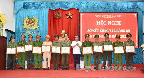 Công an tỉnh: Sơ kết công tác công an 6 tháng đầu năm 2021