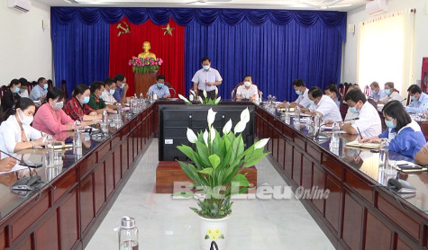 Huyện Phước Long: Họp khẩn ứng phó dịch bệnh COVID-19