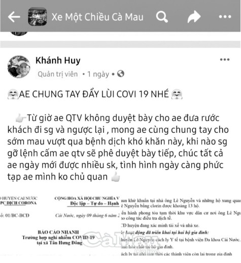 "Xe một chiều Cà Mau"