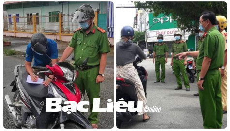 Lập biên bản 18 trường hợp ra đường không có lý do chính đáng