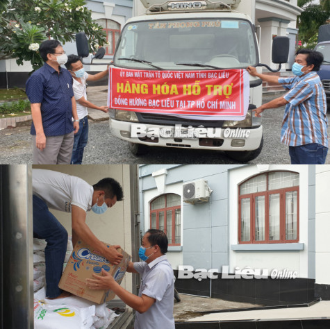Nhiều tổ chức, đơn vị quyên góp hỗ trợ người Bạc Liêu ở các vùng dịch nguy hiểm