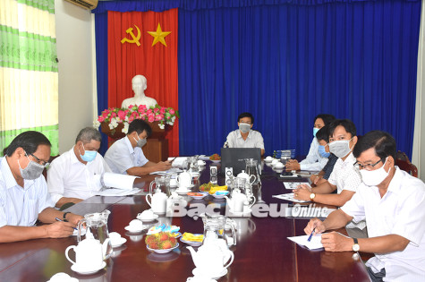 Họp trực tuyến về công tác kỹ thuật quản lý nước vùng Quản Lộ - Phụng Hiệp