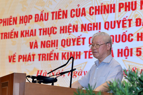 Thủ tướng Chính phủ - Phạm Minh Chính chủ trì hội nghị trực tuyến với các địa phương