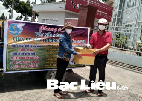 Hội LHPN huyện Hồng Dân: Hỗ trợ giải cứu trên 650kg tôm cho hội viên bị ảnh hưởng bởi dịch COVID-19
