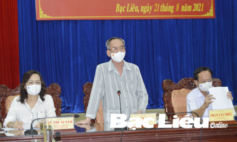 Bí thư Tỉnh ủy, Trưởng Ban chỉ đạo phòng, chống dịch bệnh COVID-19 tỉnh - Lữ Văn Hùng: Phong tỏa toàn bộ TP. Bạc Liêu để phục vụ công tác phòng, chống dịch bệnh COVID-19
