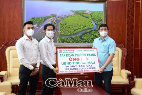 Tập đoàn Phương Trang ủng hộ 50 máy tạo oxy và 100 dụng cụ đo SPO2 phòng, chống dịch Covid-19