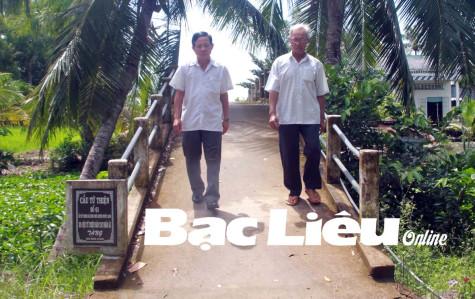 Cựu chiến binh Trần Văn Tèo: Cùng đóng góp công sức xây dựng quê hương